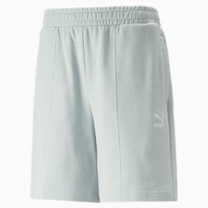 Shorts clásicos Pintuck de 8" para hombre, Platinum Gray